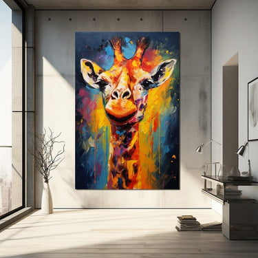 Giraffe Colour Painting